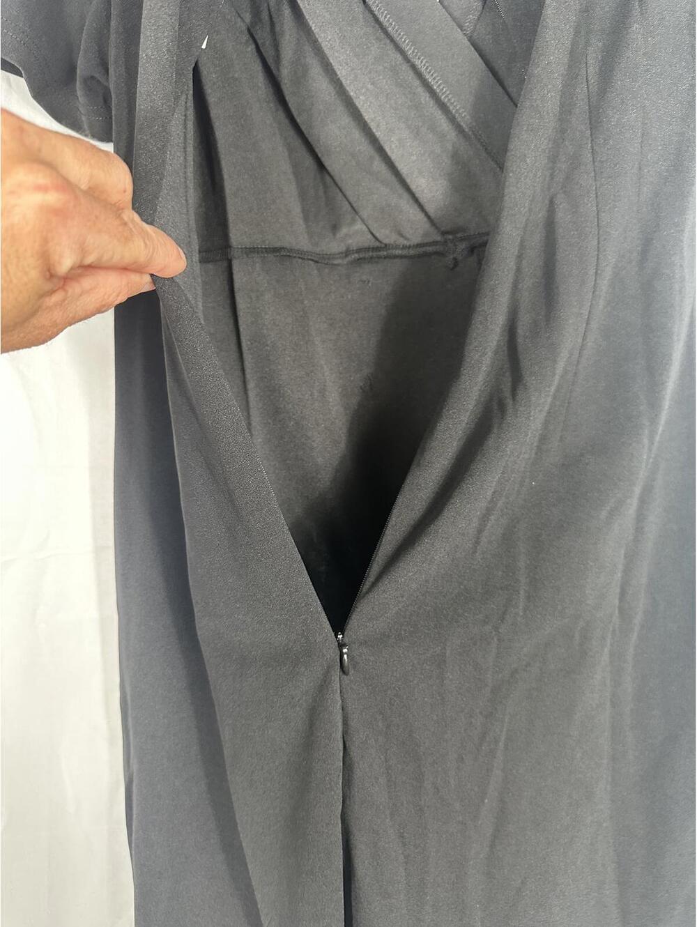 Bbonlinedress Black Short Sleeve Button-Front Dress - Picture 6 of 8